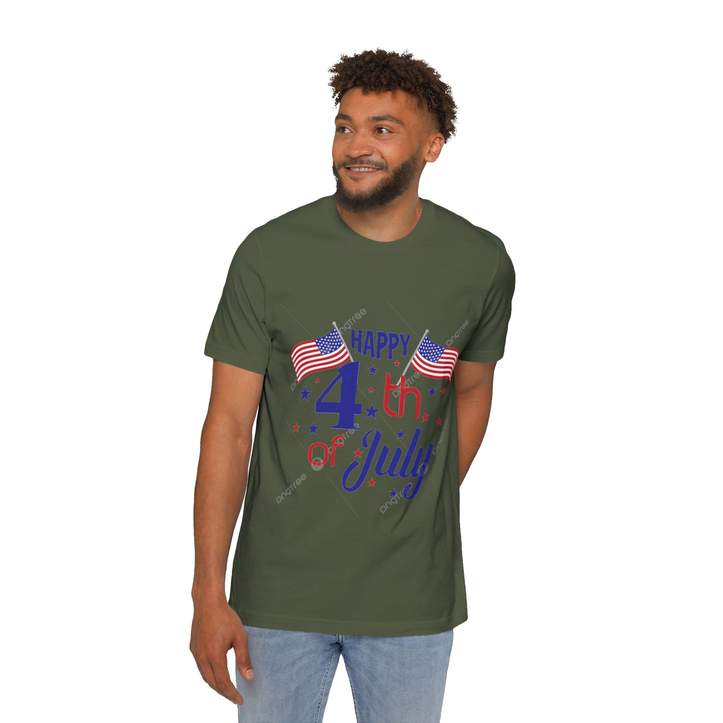 USA-Made Happy 4th of July T-Shirt, Patriotic Tee, Independence Day Shirt, Summer BBQ Outfit, Family Celebration Apparel