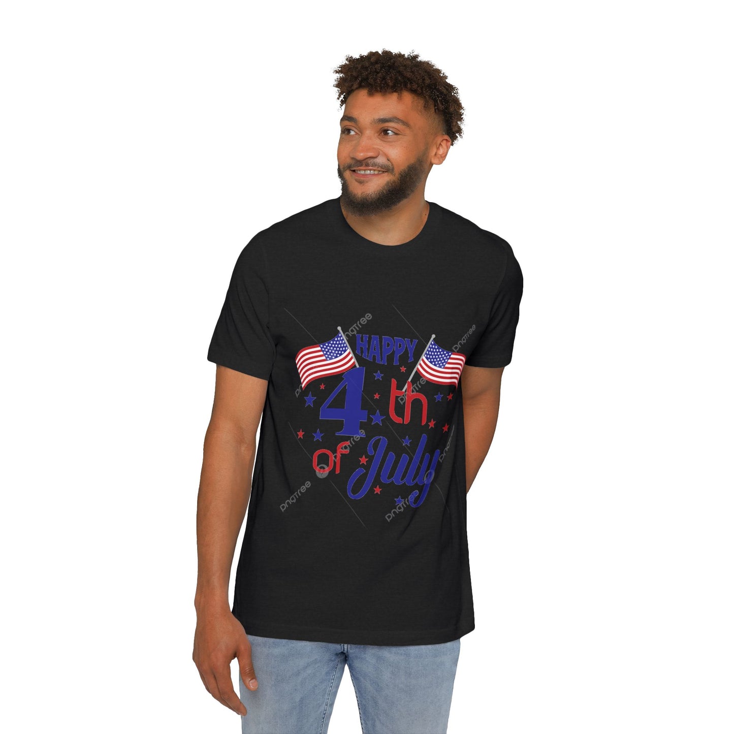 USA-Made Happy 4th of July T-Shirt, Patriotic Tee, Independence Day Shirt, Summer BBQ Outfit, Family Celebration Apparel