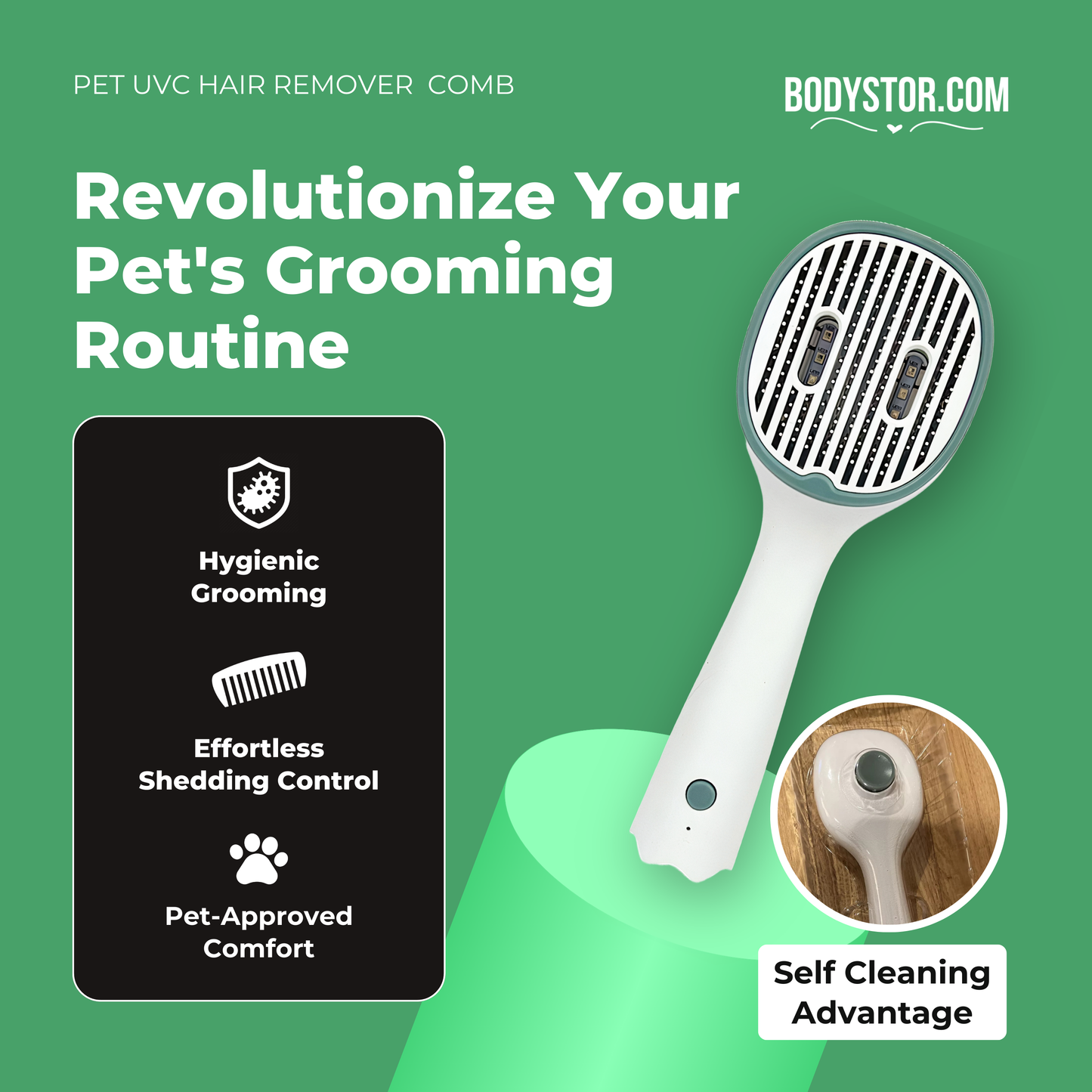 Pet UVC Hair Remover Comb
