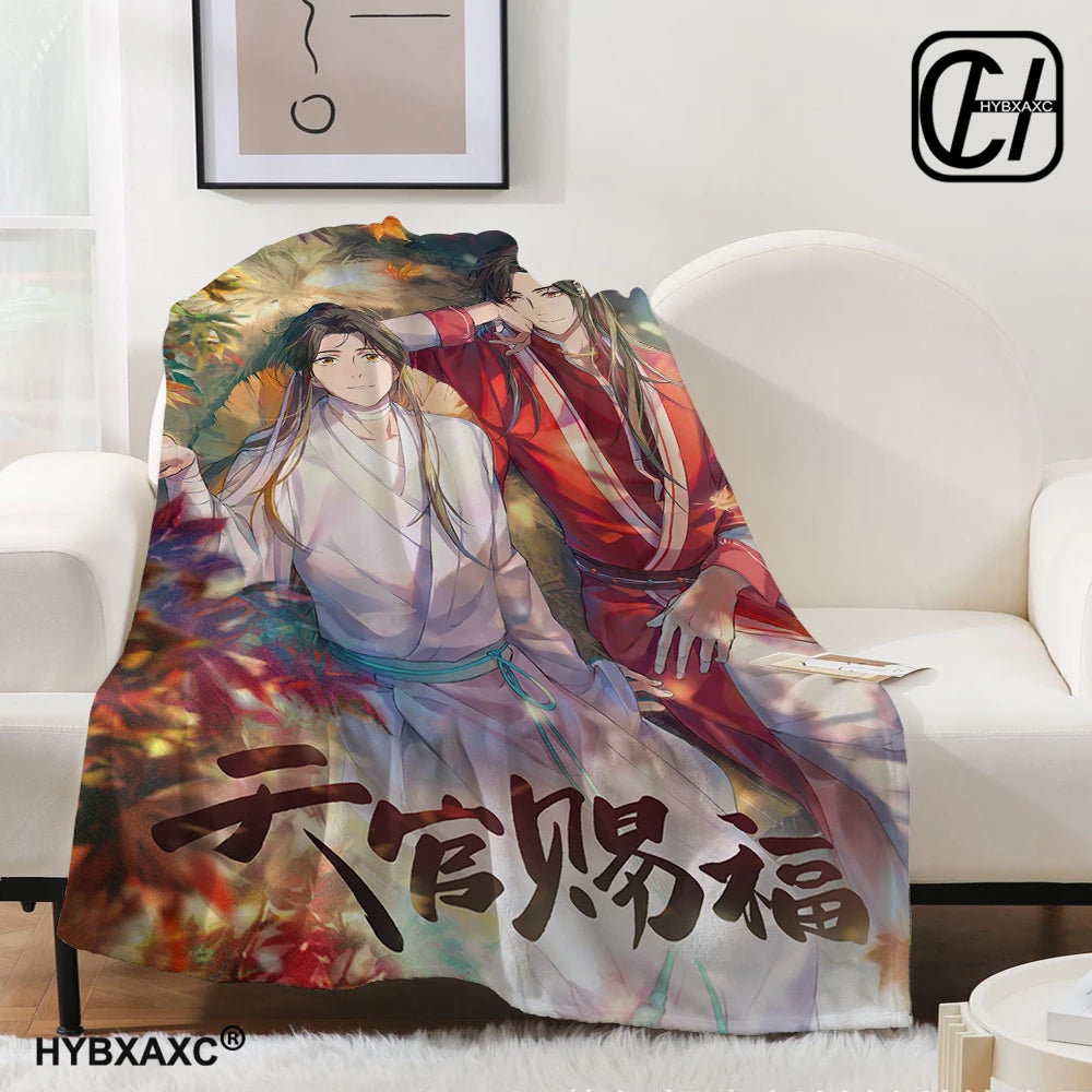 Heaven official’s blessing anime Popular BL Comics throw blanket sofa bed office nap blanket Personalized customized gifts
