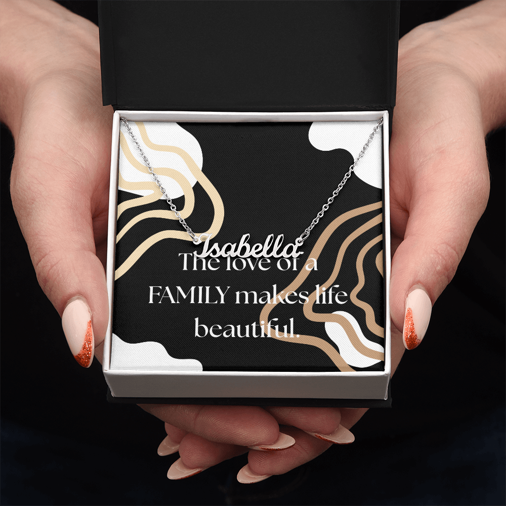 Family Gift Necklace, Customizable Necklace for Family