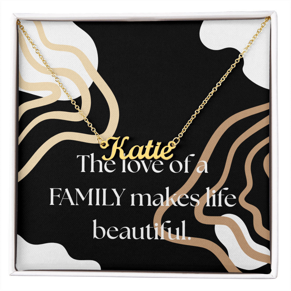 Family Gift Necklace, Customizable Necklace for Family