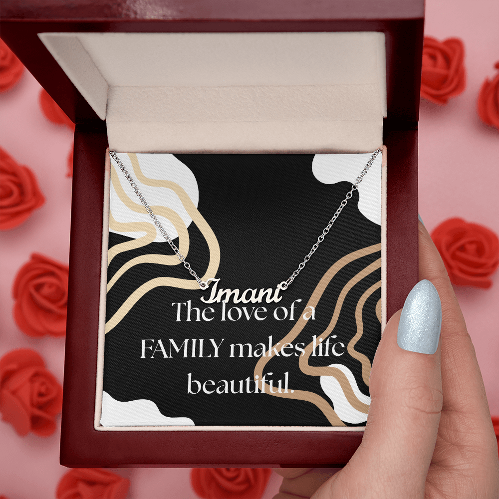 Family Gift Necklace, Customizable Necklace for Family