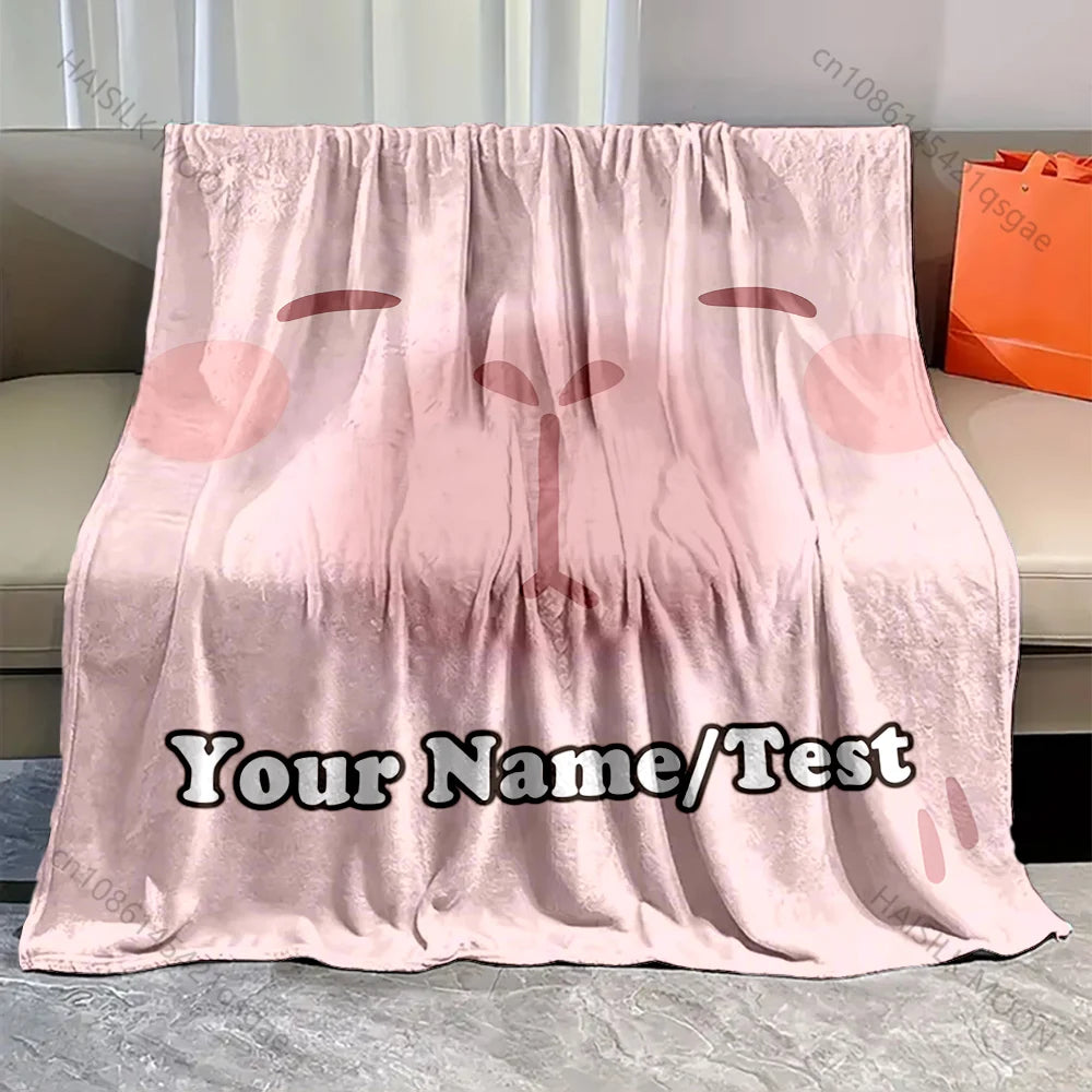 Personalization Custom Name Blanket Capybara Cartoon Printed All-Season Soft Warm Blanket for Adults and Children Luxury Gift