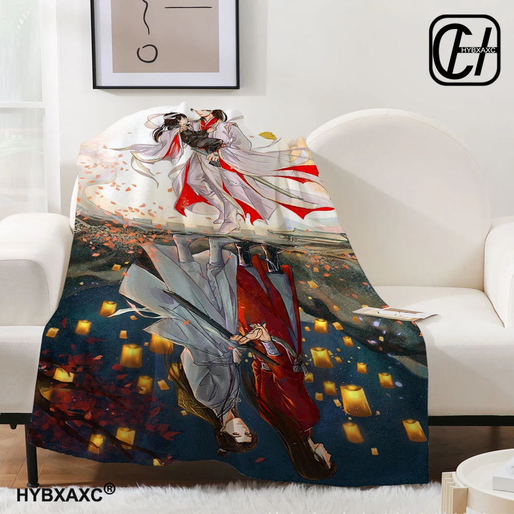 Heaven official’s blessing anime Popular BL Comics throw blanket sofa bed office nap blanket Personalized customized gifts