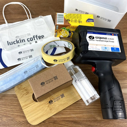 Handheld Inkjet Printer Portable Date Batch Number QR Code Packaging Bag Plastic Bottle Printing Machine 12.7mm Universal Type