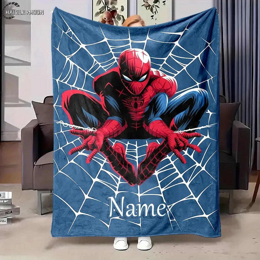 Customized Blankets, Personalized Name, Exclusive To You, Spider-Man,Four-season, Shipped At The Speed of Light, Arrive Quickly.