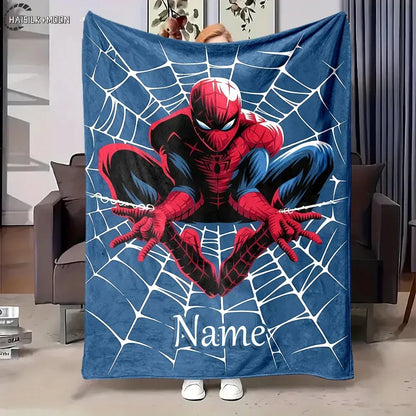 Customized Blankets, Personalized Name, Exclusive To You, Spider-Man,Four-season, Shipped At The Speed of Light, Arrive Quickly.