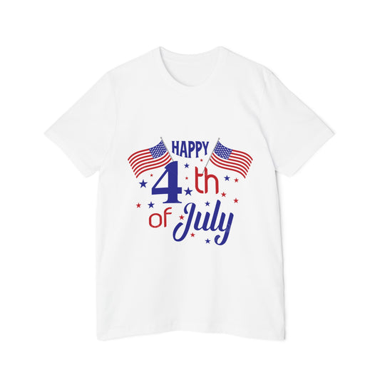 USA-Made Happy 4th of July T-Shirt, Patriotic Tee, Independence Day Shirt, Summer BBQ Outfit, Family Celebration Apparel