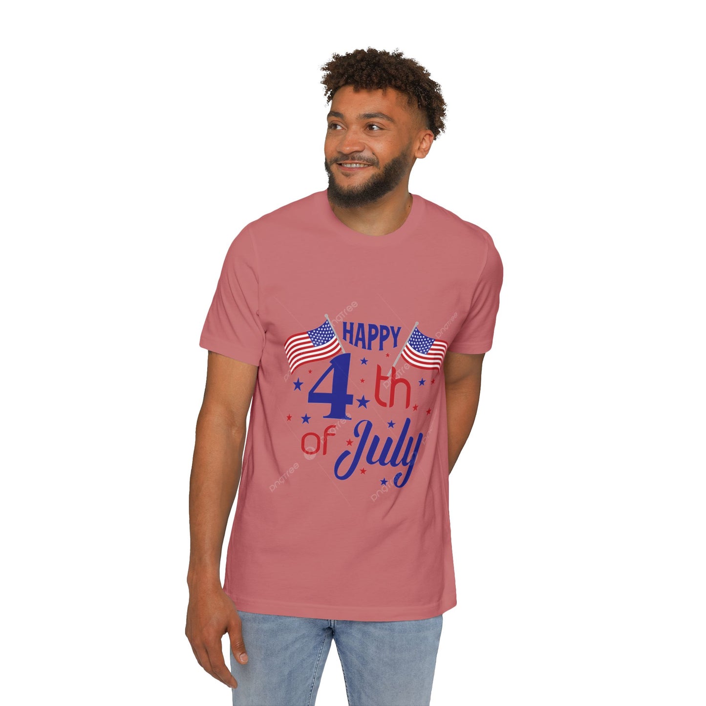 USA-Made Happy 4th of July T-Shirt, Patriotic Tee, Independence Day Shirt, Summer BBQ Outfit, Family Celebration Apparel