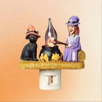 Ghost Campfire Flickering Nightlight Ghost Socket Night Light Ornament
