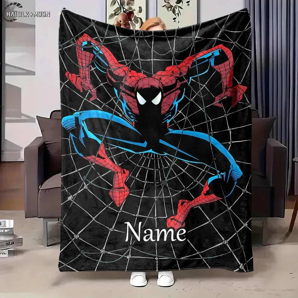 Customized Blankets, Personalized Name, Exclusive To You, Spider-Man,Four-season, Shipped At The Speed of Light, Arrive Quickly.