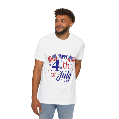 USA-Made Happy 4th of July T-Shirt, Patriotic Tee, Independence Day Shirt, Summer BBQ Outfit, Family Celebration Apparel