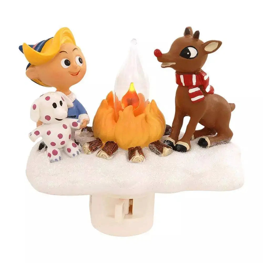 Ghost Campfire Flickering Nightlight Ghost Socket Night Light Ornament