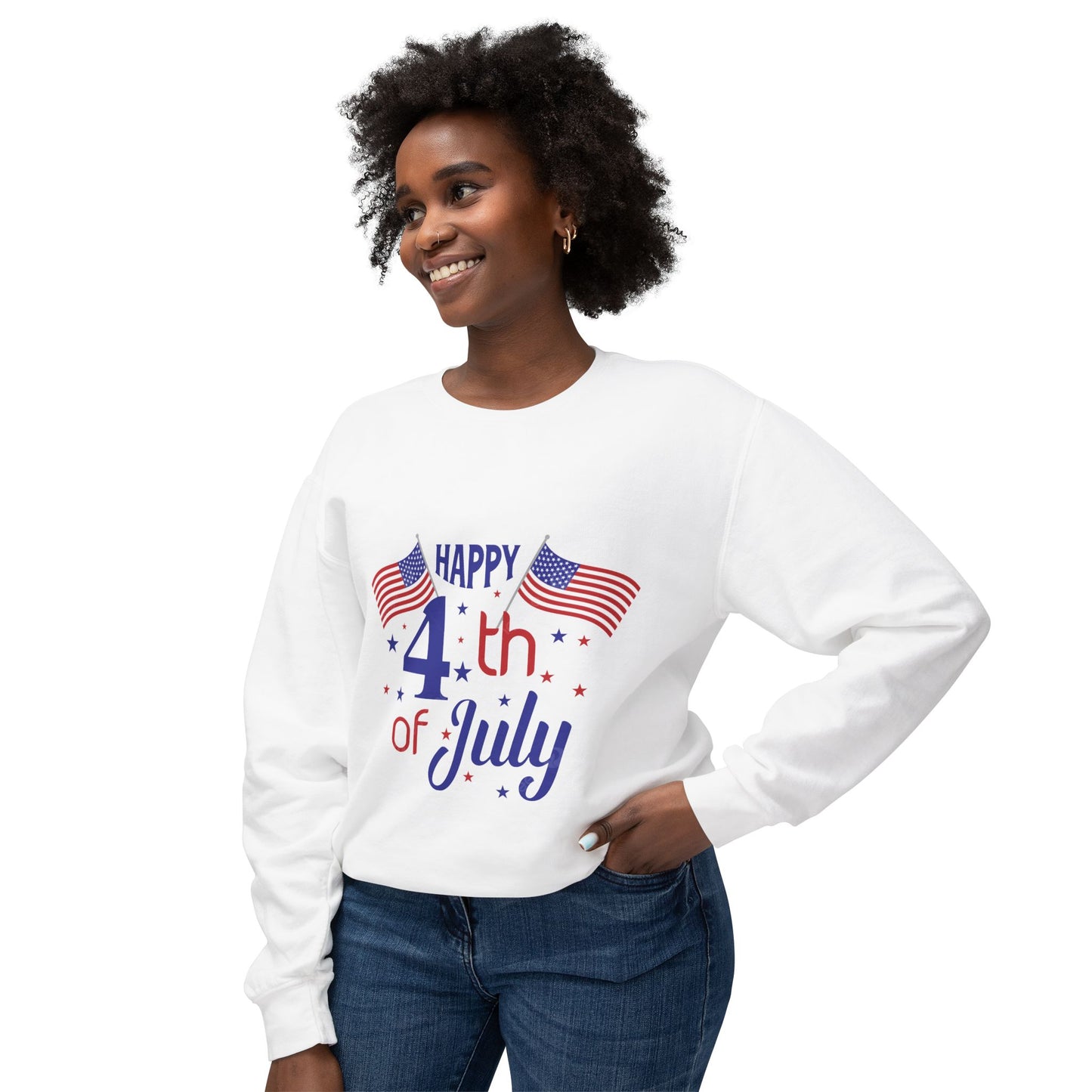 Patriotic Crewneck Sweatshirt, Happy 4th of July Top, Unisex Independence Day Sweater, Holiday Gift, Casual Summer Wear, Red White [...]