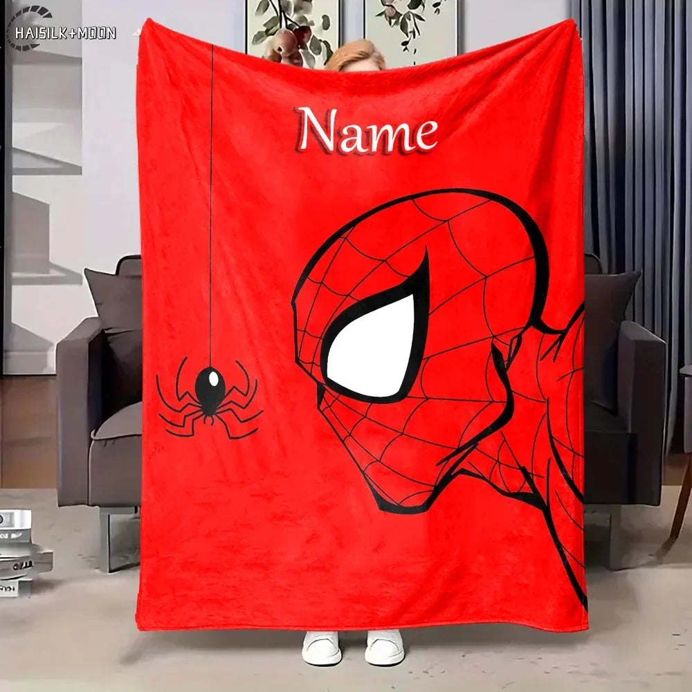 Customized Blankets, Personalized Name, Exclusive To You, Spider-Man,Four-season, Shipped At The Speed of Light, Arrive Quickly.