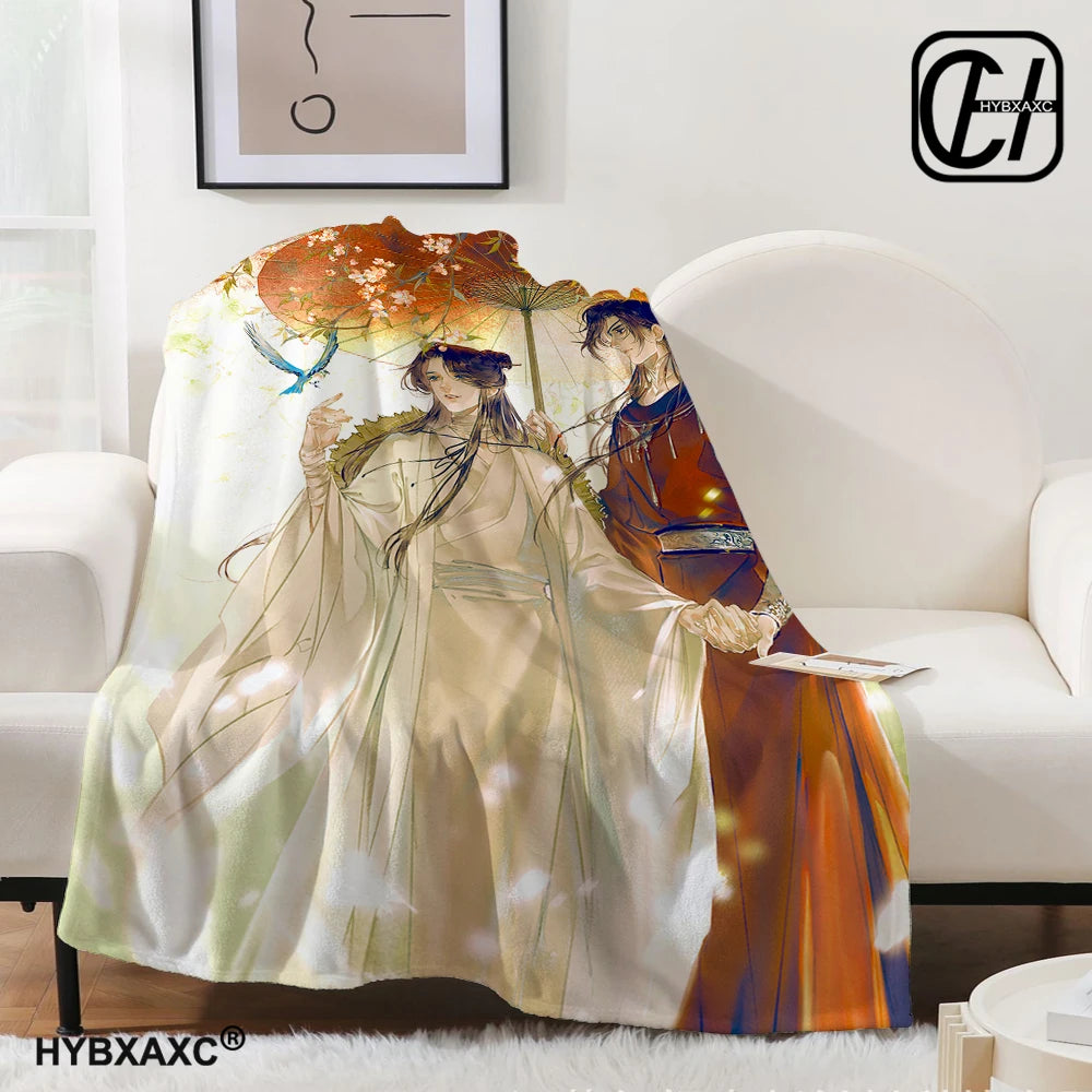 Heaven official’s blessing anime Popular BL Comics throw blanket sofa bed office nap blanket Personalized customized gifts