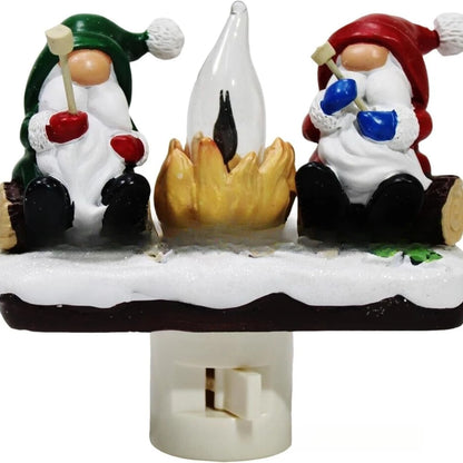 Ghost Campfire Flickering Nightlight Ghost Socket Night Light Ornament