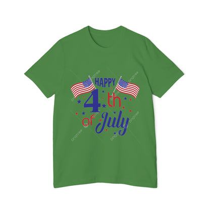 USA-Made Happy 4th of July T-Shirt, Patriotic Tee, Independence Day Shirt, Summer BBQ Outfit, Family Celebration Apparel