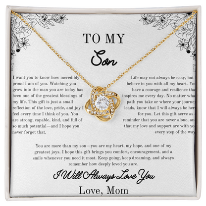 To my Son, Gift For Him, Beautiful Necklace, Yellow/White Gold Variants, For Him