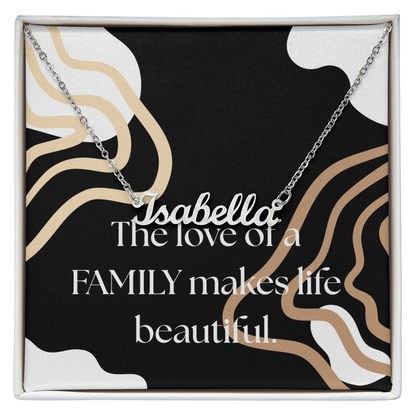 Family Gift Necklace, Customizable Necklace for Family