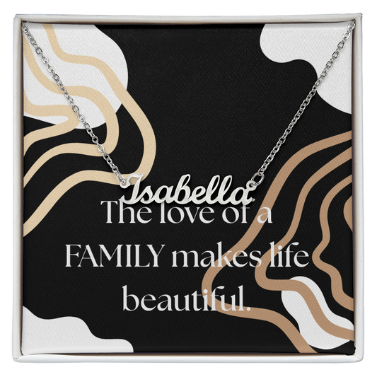 Family Gift Necklace, Customizable Necklace for Family