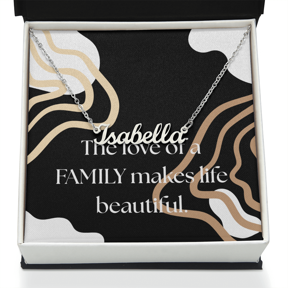 Family Gift Necklace, Customizable Necklace for Family