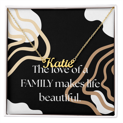 Family Gift Necklace, Customizable Necklace for Family