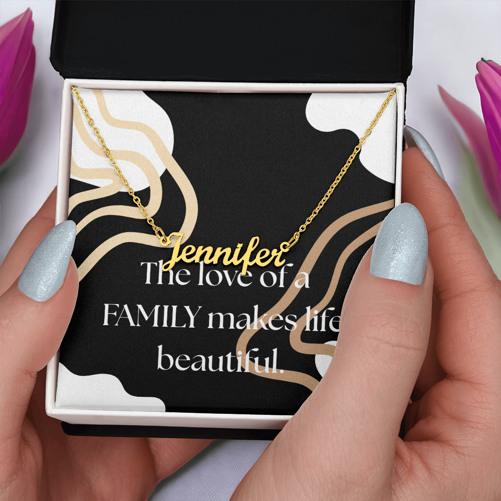 Family Gift Necklace, Customizable Necklace for Family