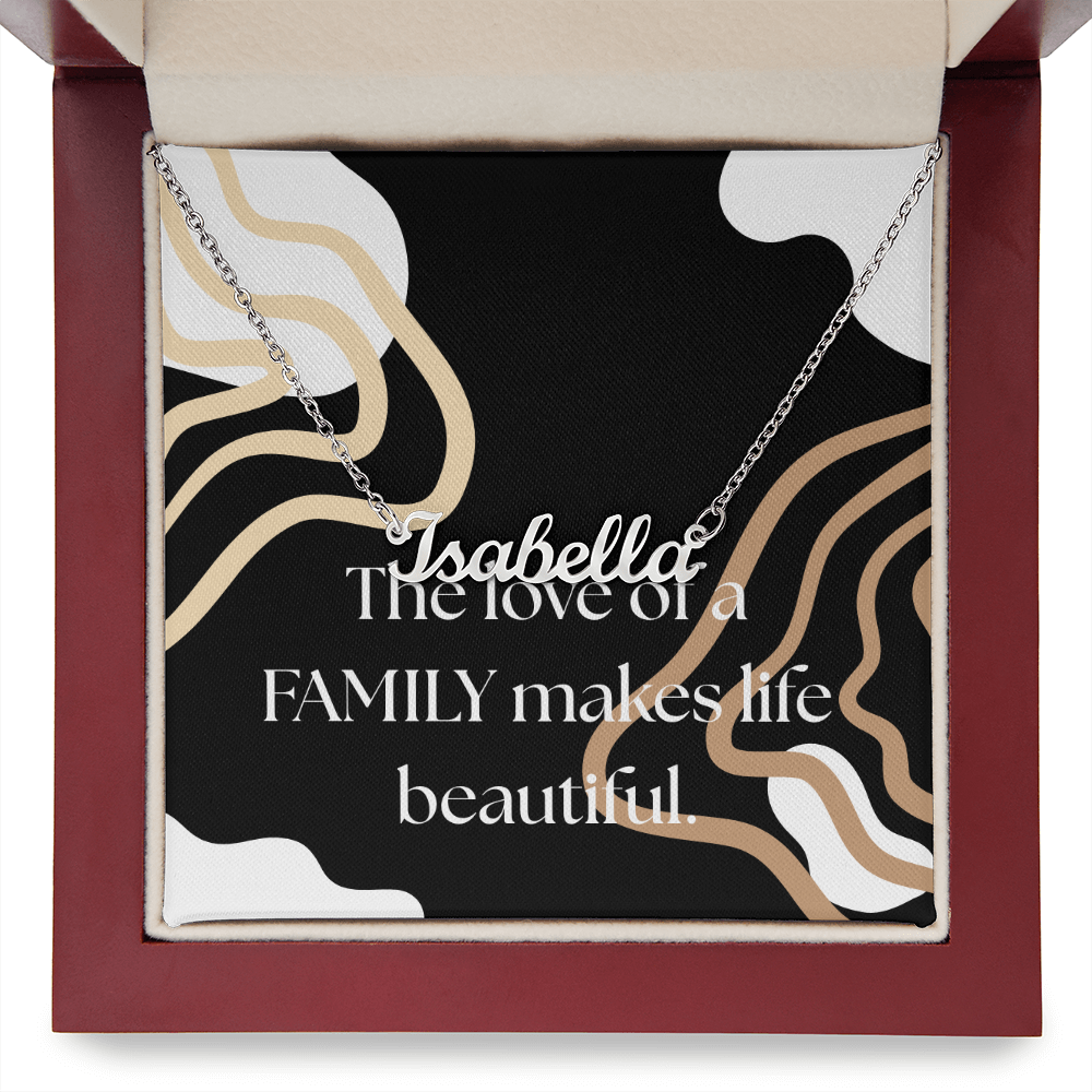 Family Gift Necklace, Customizable Necklace for Family