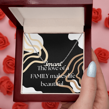 Family Gift Necklace, Customizable Necklace for Family
