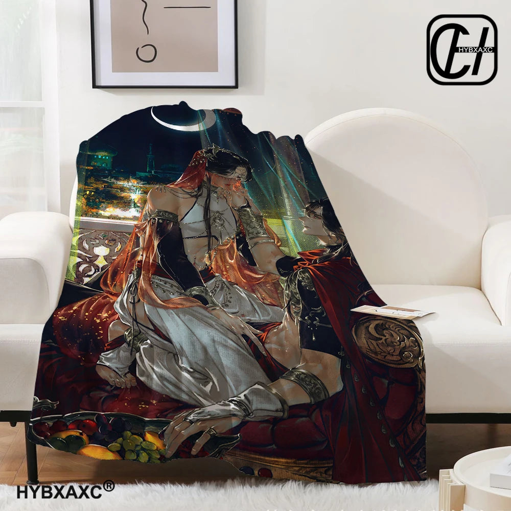 Heaven official’s blessing anime Popular BL Comics throw blanket sofa bed office nap blanket Personalized customized gifts