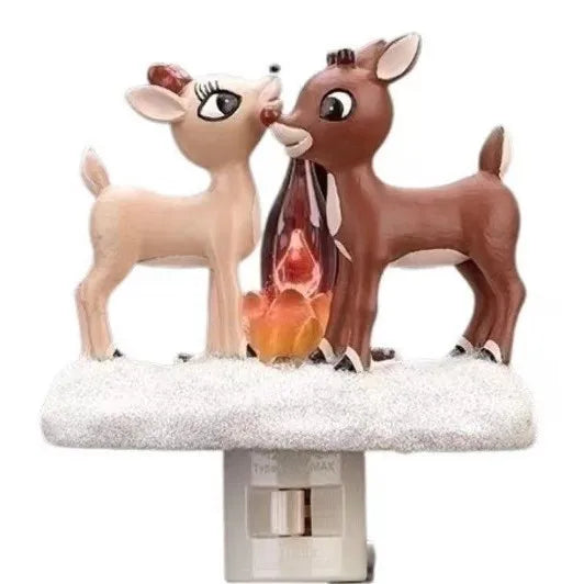 Ghost Campfire Flickering Nightlight Ghost Socket Night Light Ornament