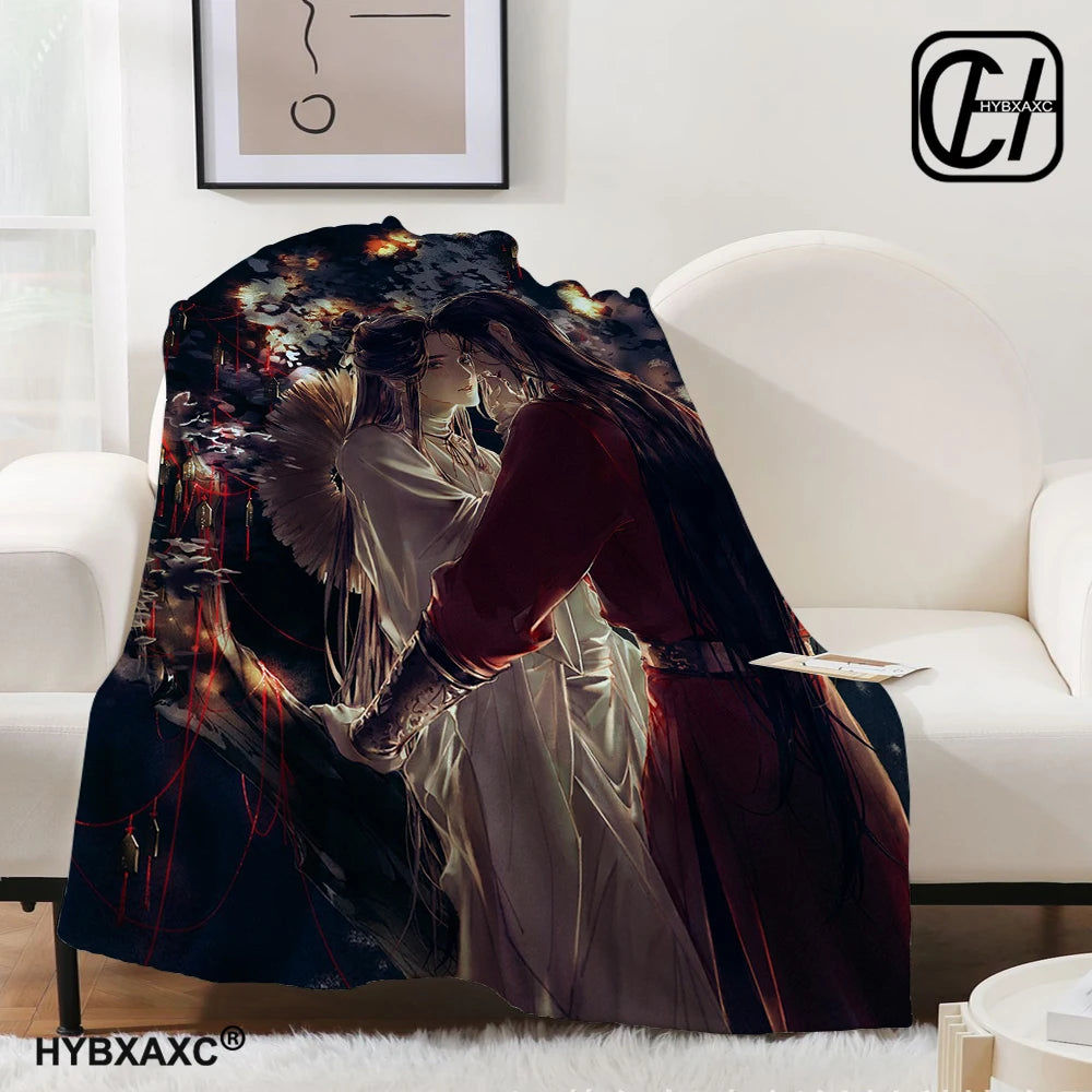 Heaven official’s blessing anime Popular BL Comics throw blanket sofa bed office nap blanket Personalized customized gifts