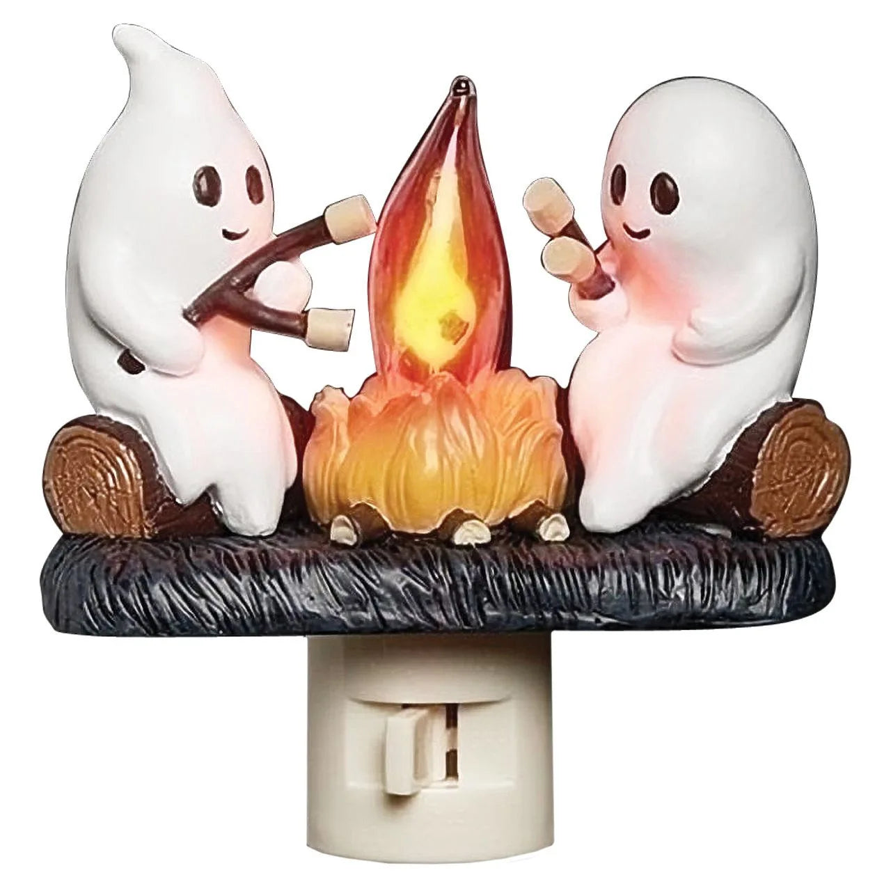 Ghost Campfire Flickering Nightlight Ghost Socket Night Light Ornament