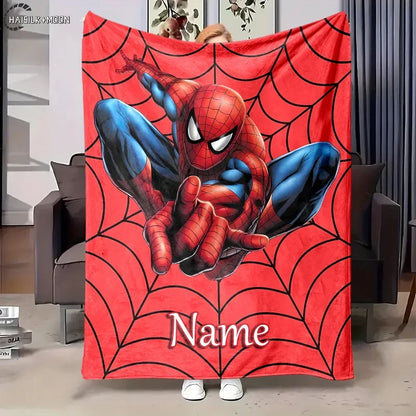 Customized Blankets, Personalized Name, Exclusive To You, Spider-Man,Four-season, Shipped At The Speed of Light, Arrive Quickly.