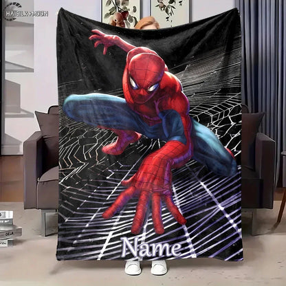 Customized Blankets, Personalized Name, Exclusive To You, Spider-Man,Four-season, Shipped At The Speed of Light, Arrive Quickly.