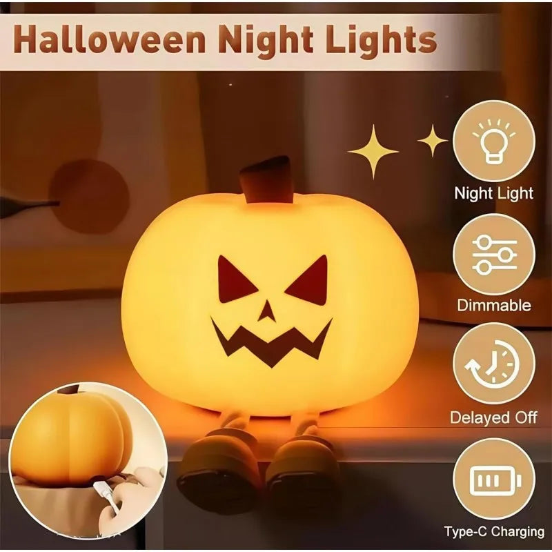 Soft Glow Pumpkin Night Light