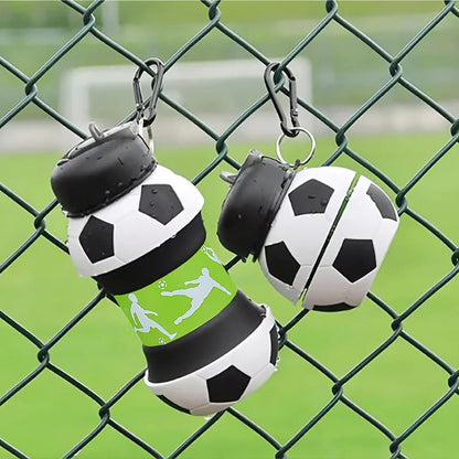 Foldable Soccer Travel Water Bottle