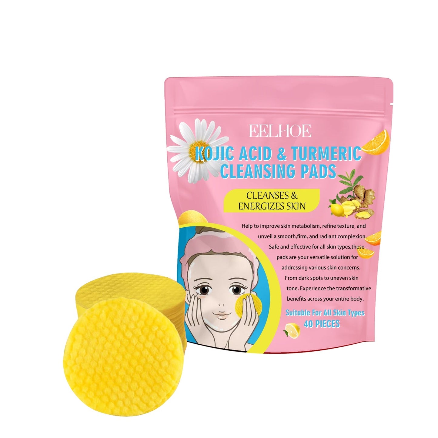 ClearSkin Kojic Turmeric Facial Pads