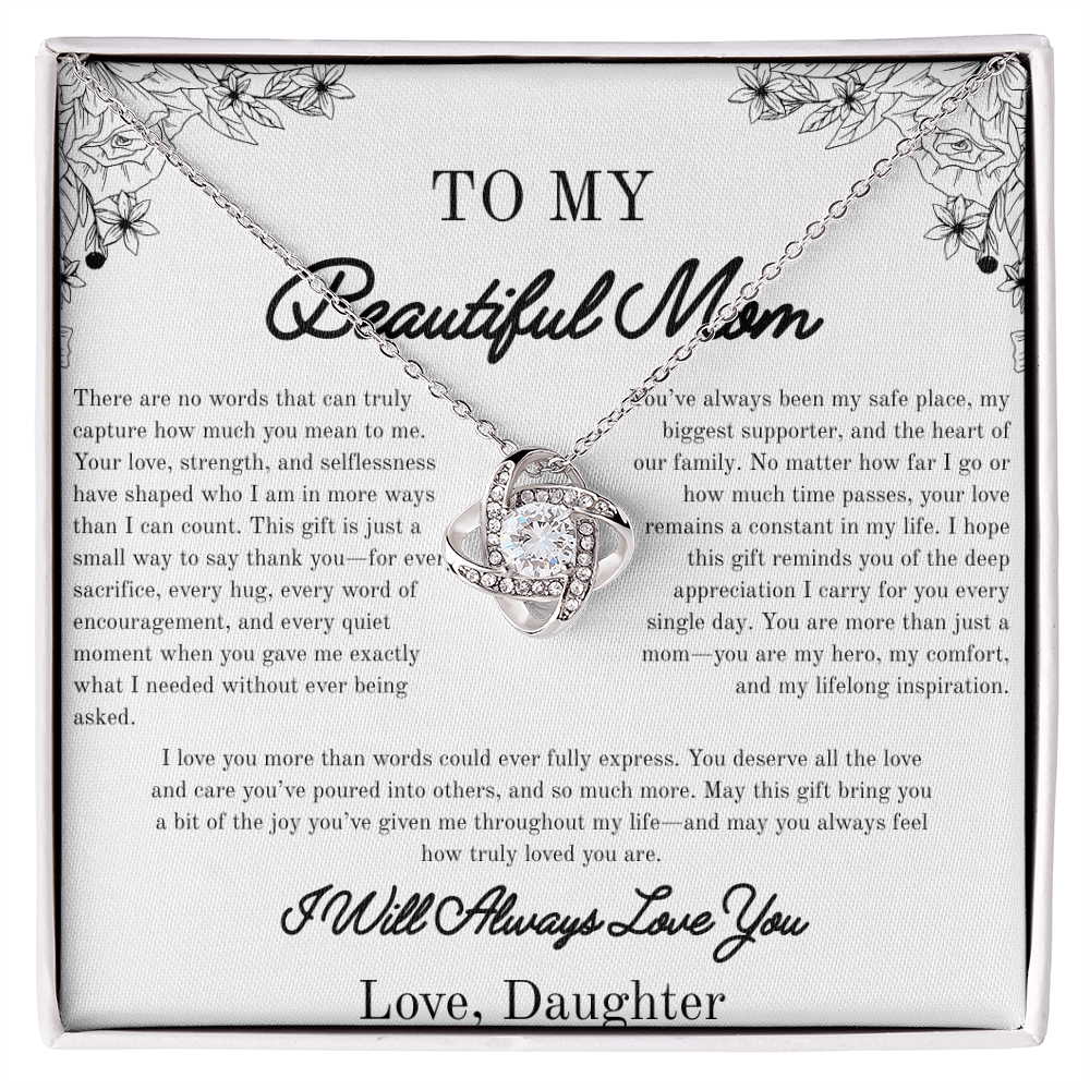 Heartfelt Mom Gift Keepsake Necklace