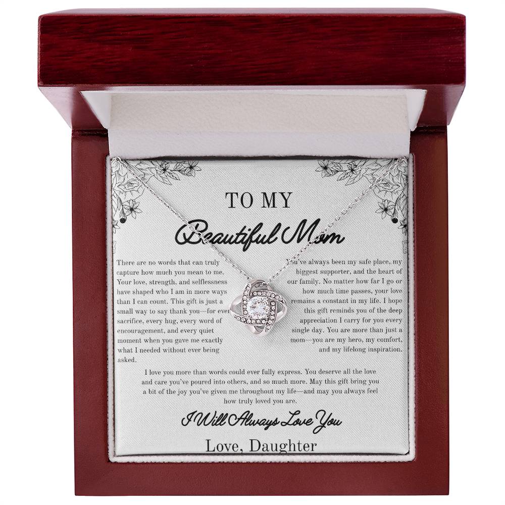 Heartfelt Mom Gift Keepsake Necklace